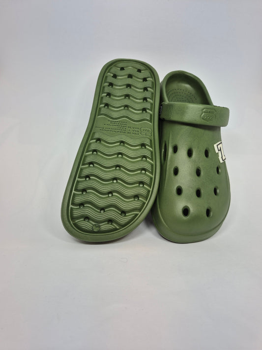 Babuche-verde-branco