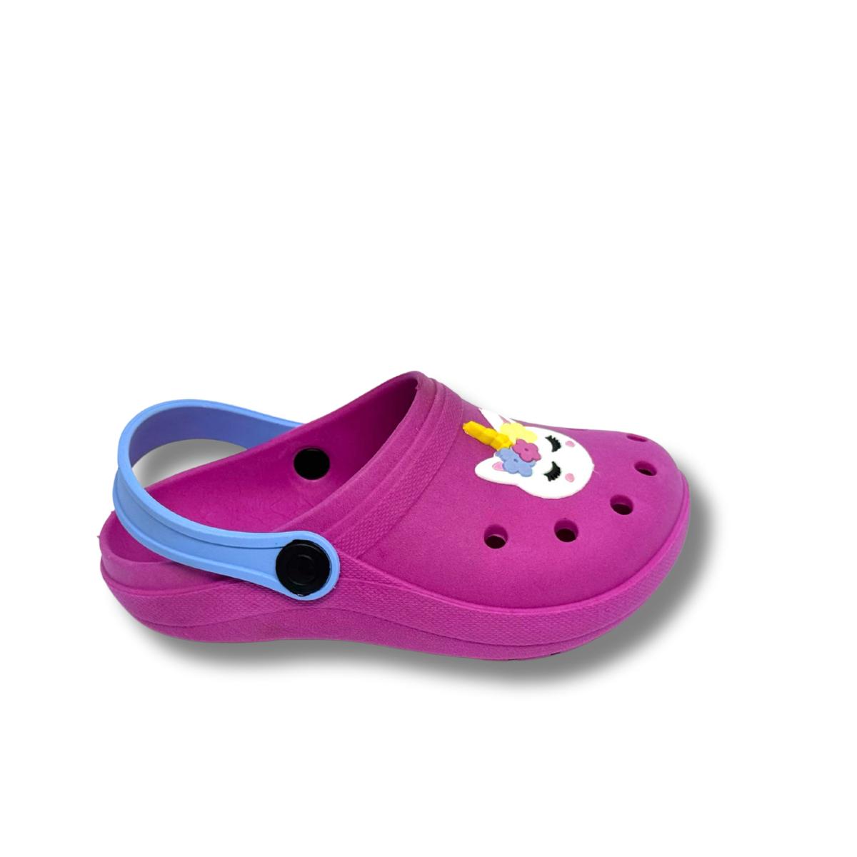 babuche fechado gato unicornio rosa