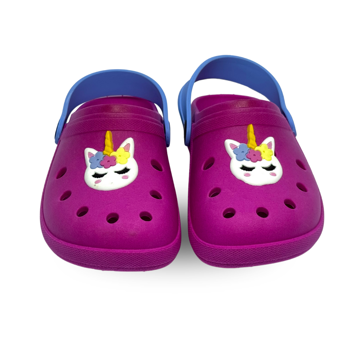 babuche fechado gato unicornio rosa