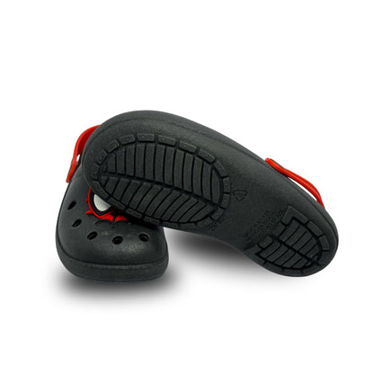 babuche fechado preto homen aranha