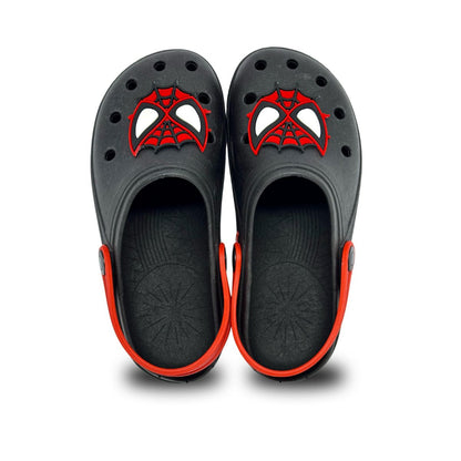 babuche fechado preto homen aranha