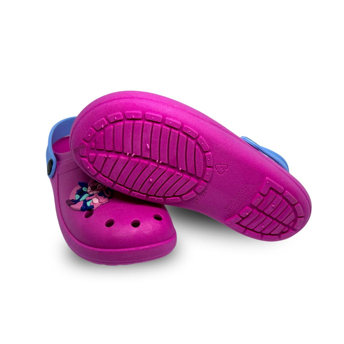 babuche fechado rosa stitch casal