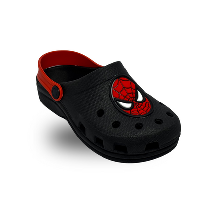 babuche homem aranha preto