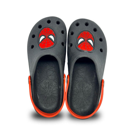 babuche homem aranha preto