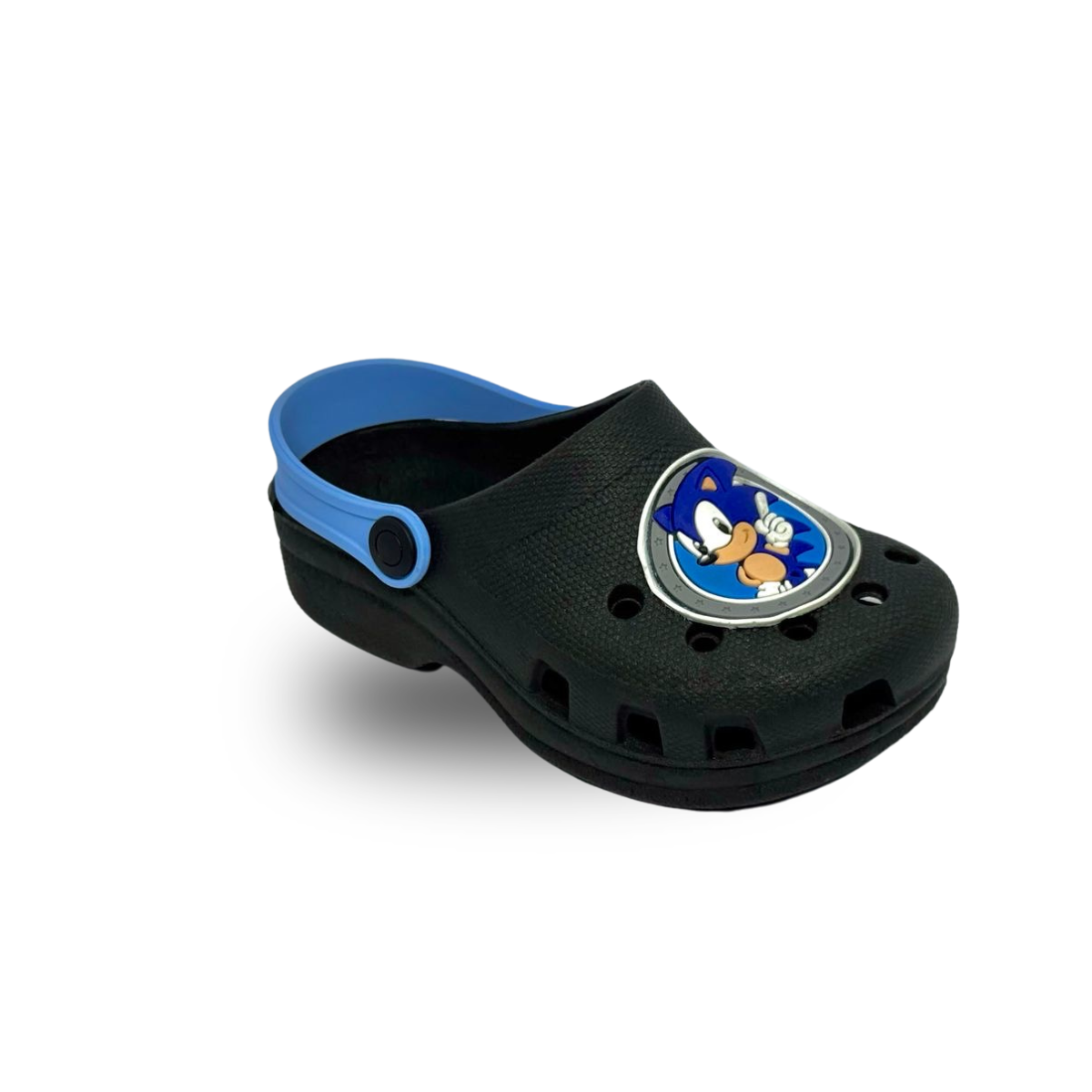 babuche sonic preto/azul