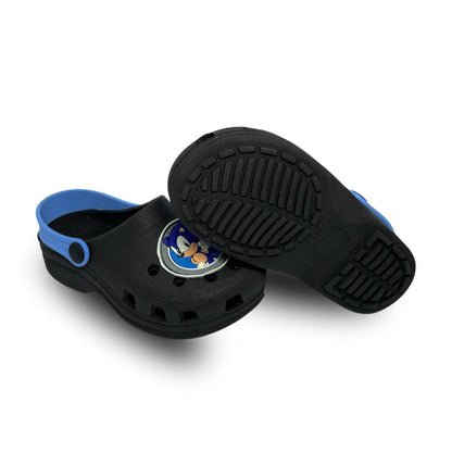 babuche sonic preto/azul