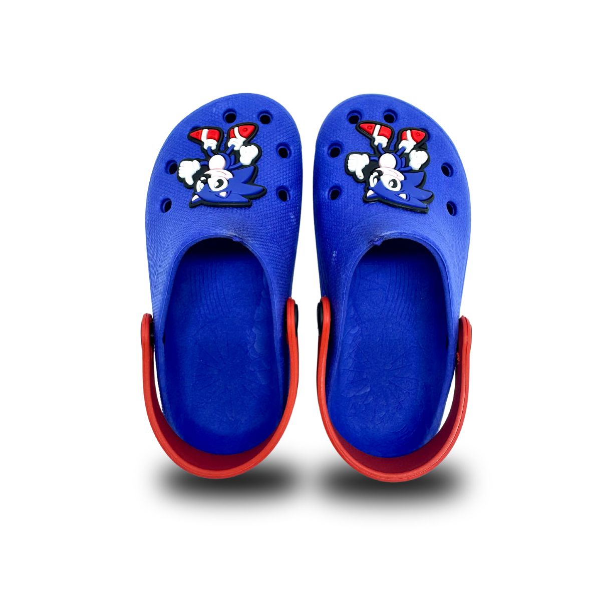 babuche sonic azul/vermelho