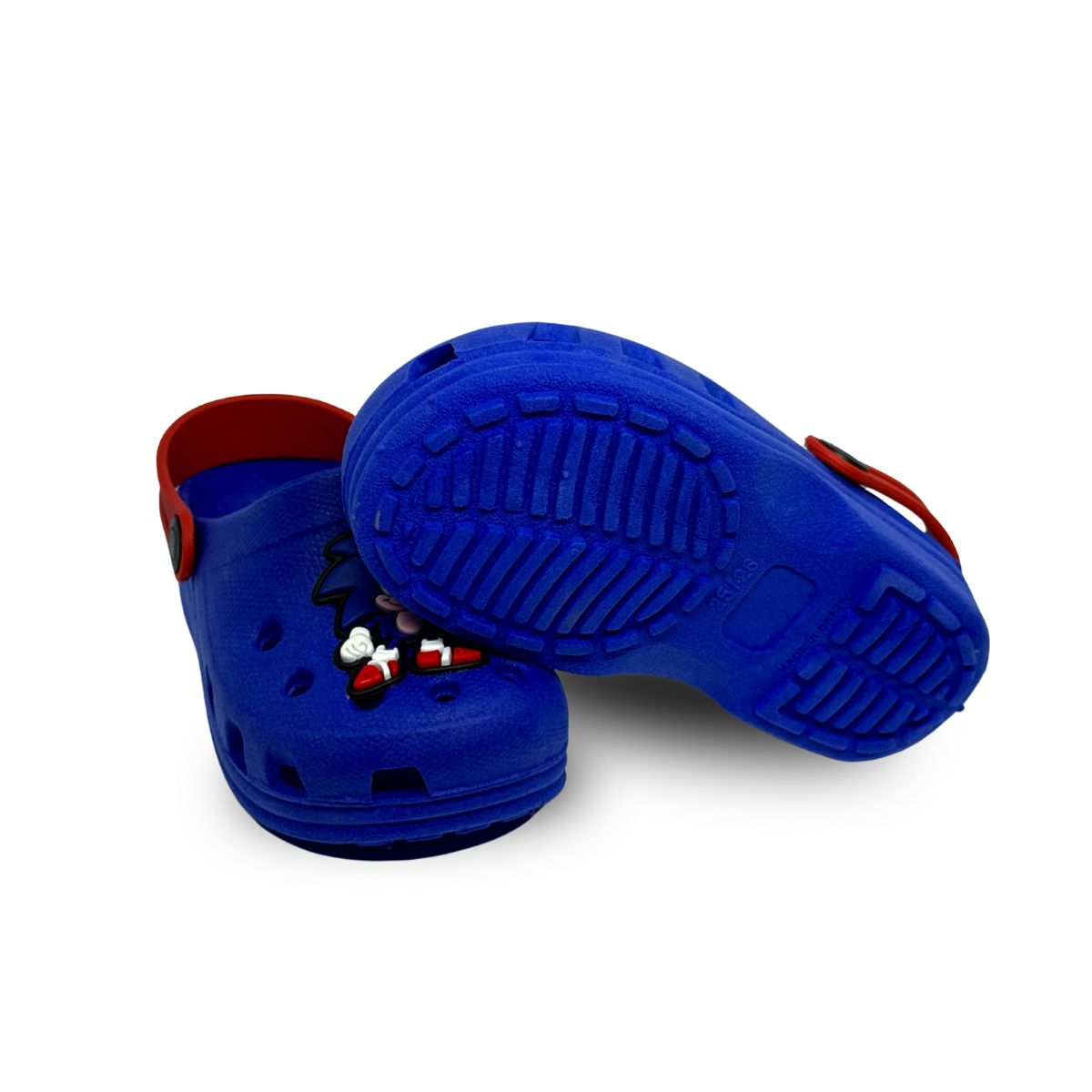 babuche sonic azul/vermelho