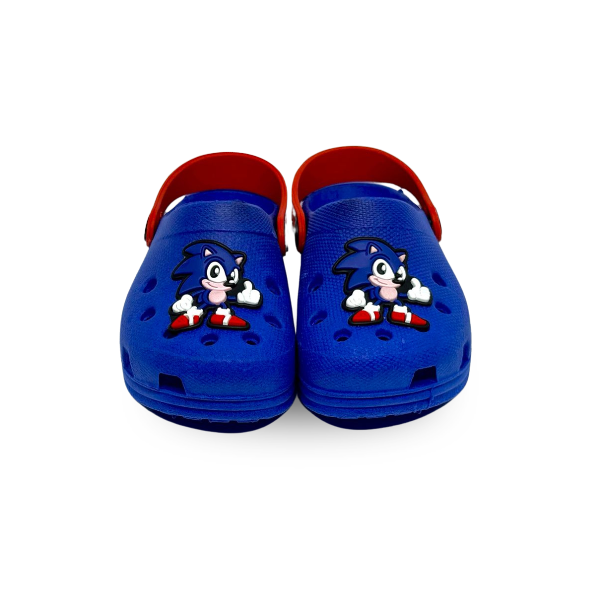 babuche sonic azul/vermelho