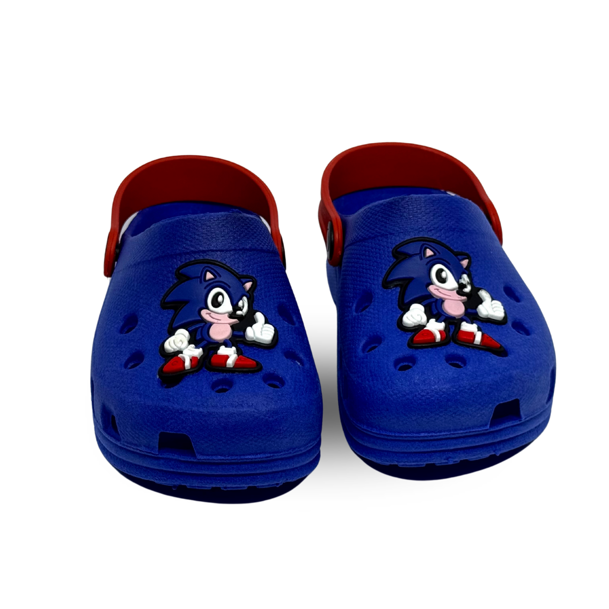babuche sonic azul/vermelho