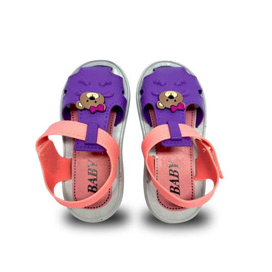 sandalia couro feminno lilas