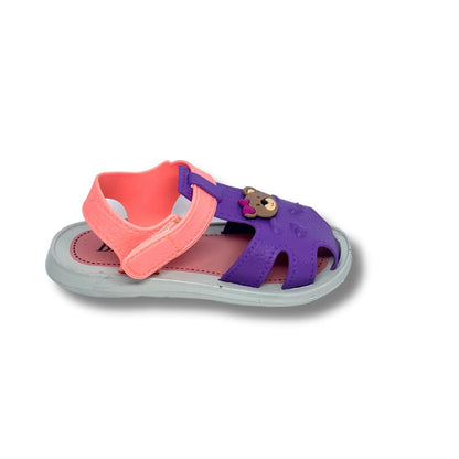 sandalia couro feminno lilas