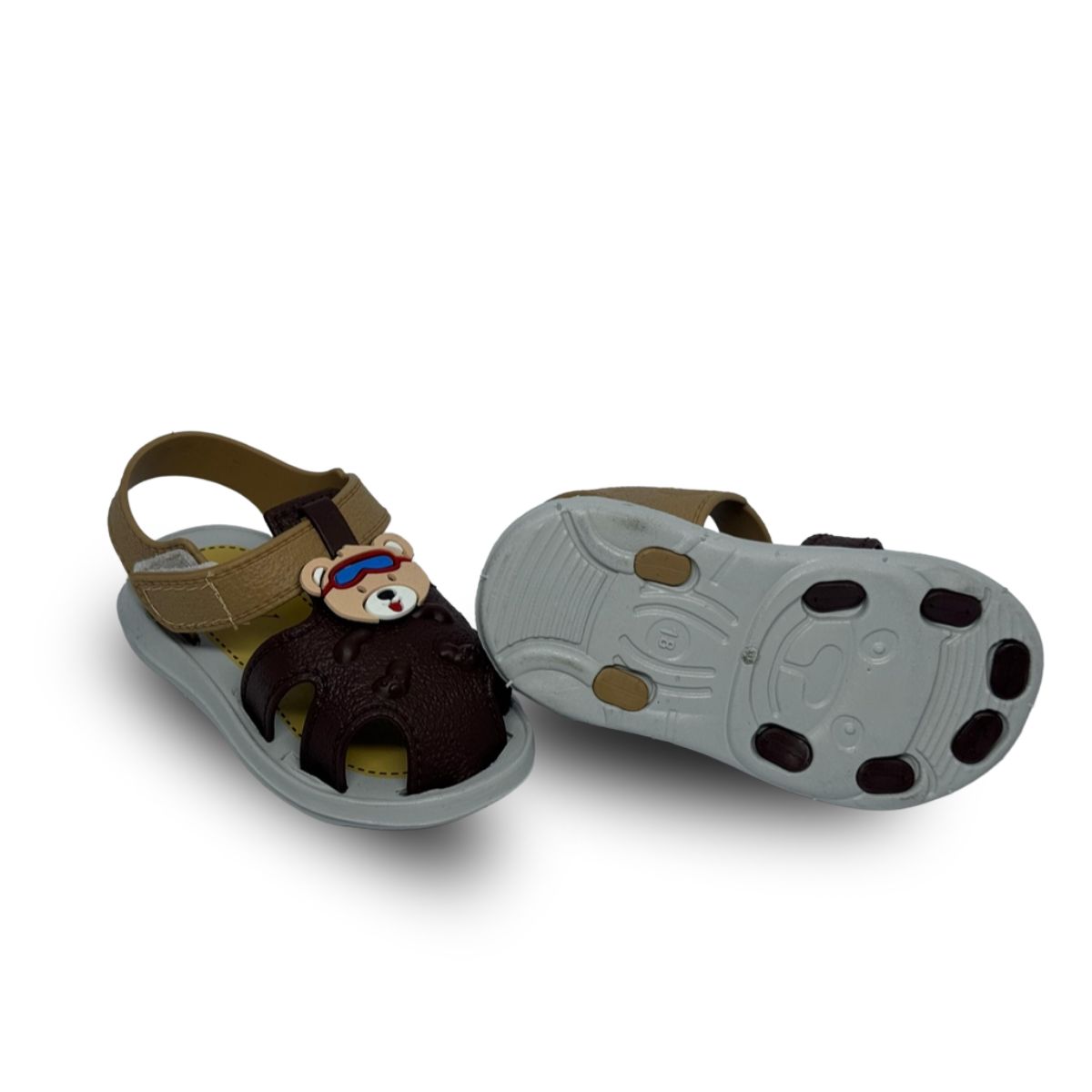 sandalia couro masculina marrom