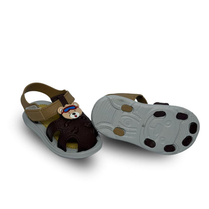 sandalia couro masculina marrom