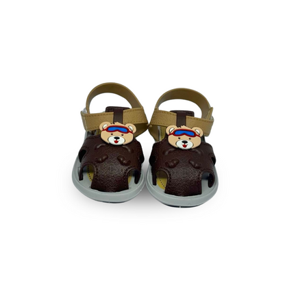 sandalia couro masculina marrom