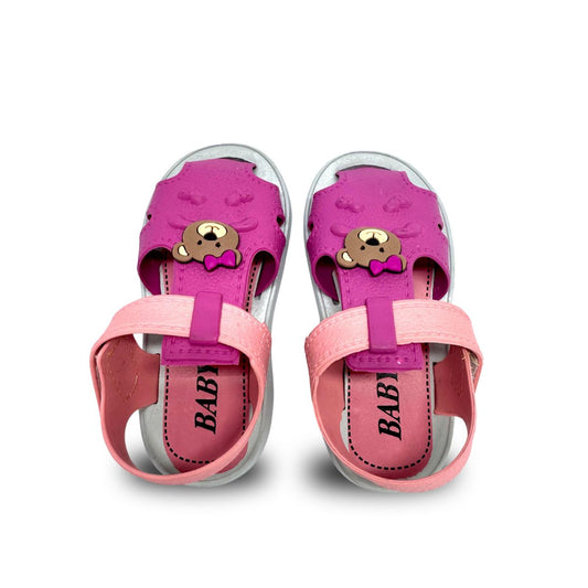 sandalia couro feminno pink
