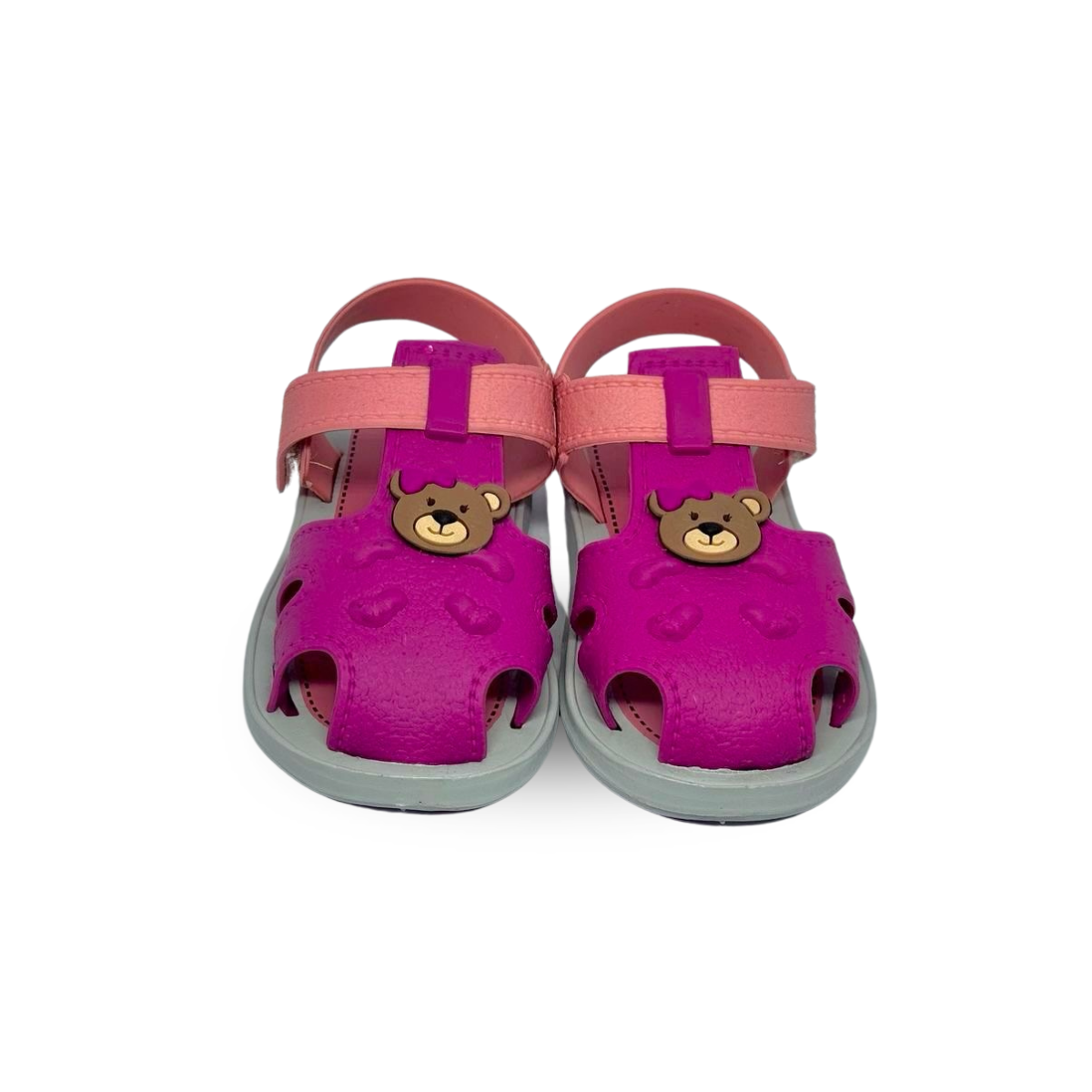 sandalia couro feminno pink